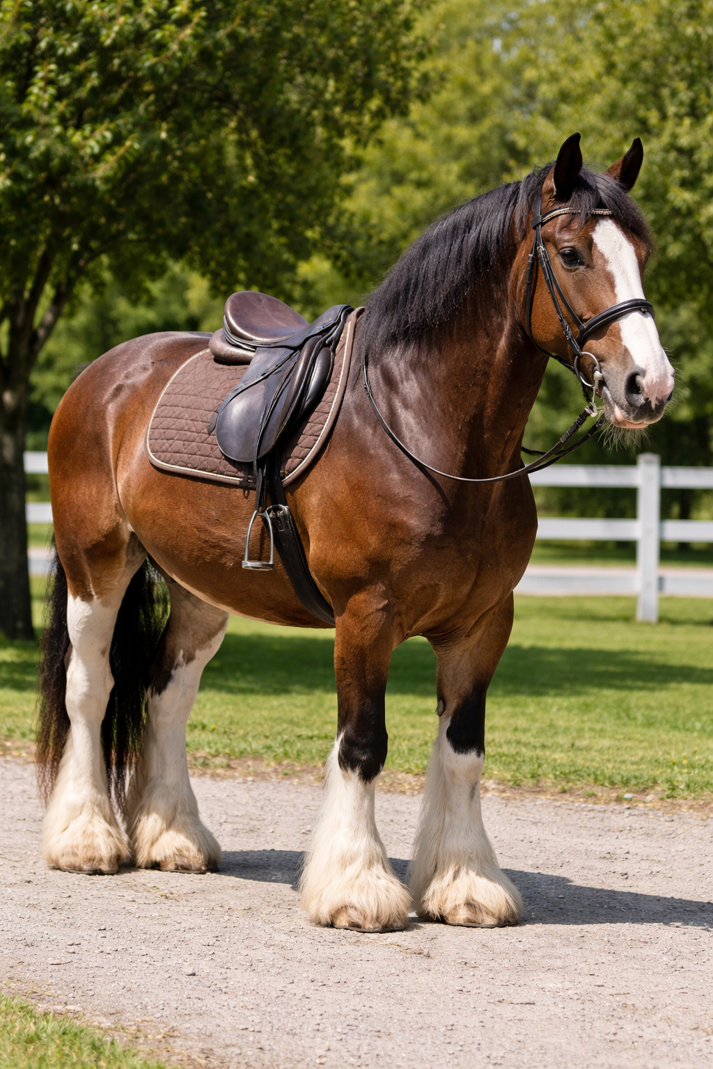 best english saddle for draft horses